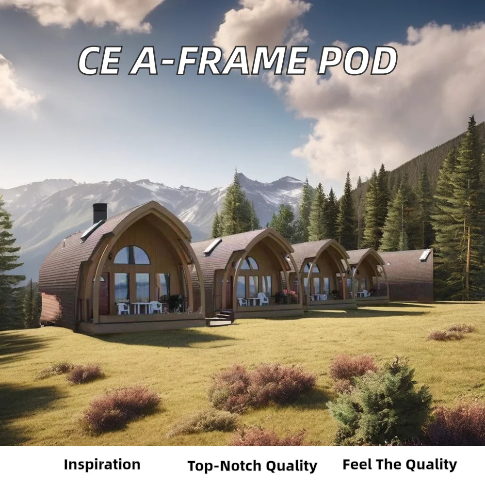 CE Certified High Quality Prefab Frame House Modern Soundproof Good Insulation Office Shop Hotel Terrace Greenhouse Camping Pod