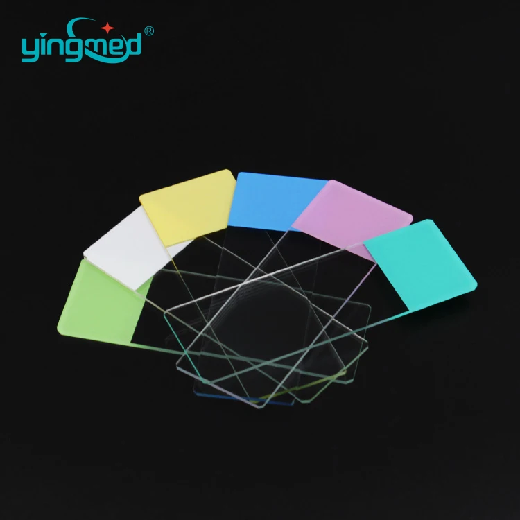 Lab Test Instruments Slides Pathology Grade Color Frosted Microscope Glass