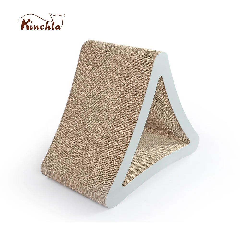Eco-friendly Safe No Harm pet cat toys scratcher , Cat Scratcher Board , Triangle Scratcher