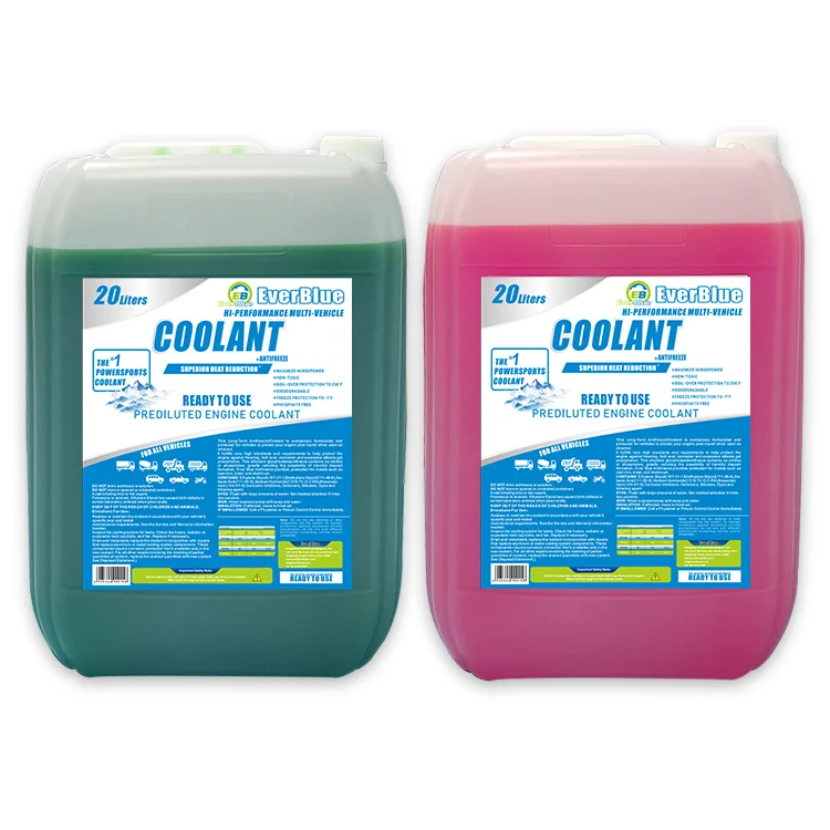 Everblue Pink Green Antifreezing Solution Ethylene Glycol 20l Water Anti-Freezing Coolant For Car Engine