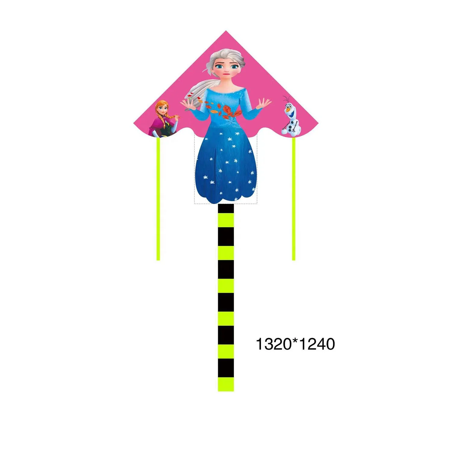 wholesale high quality cartoon delta  kites with flying  handle from weifang kite factory