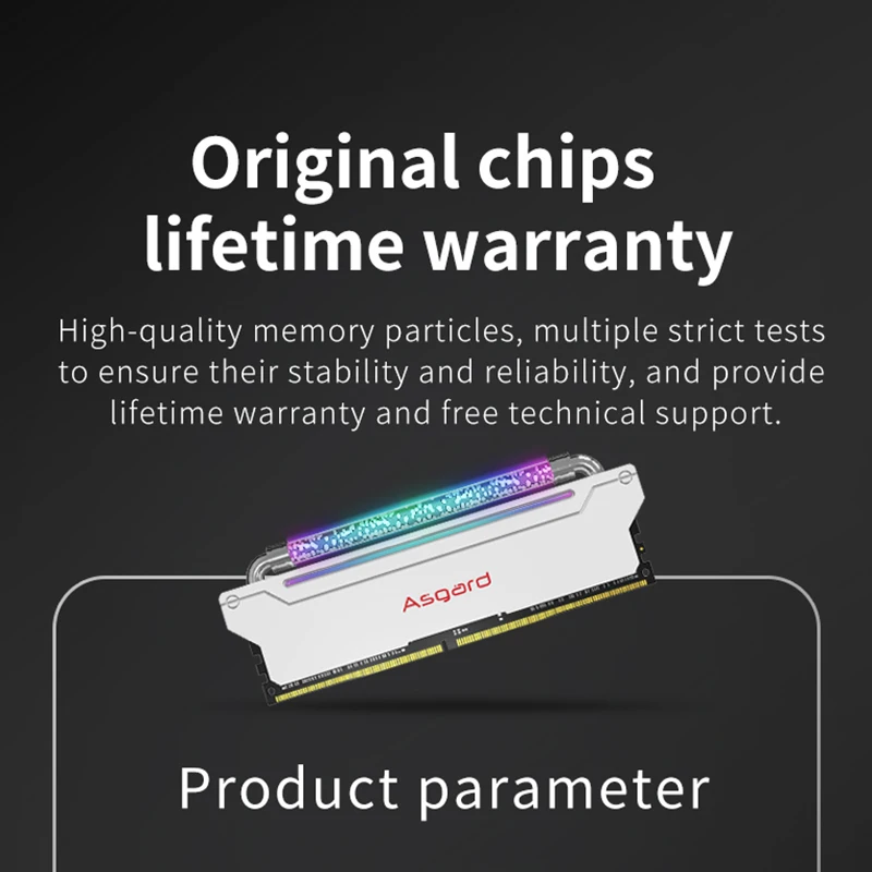  Asgard Ram RGB LED W3 Series DDR4 32GB (16GB*2 )kit 4000MHZ Lighting Desktop Memory Model RAM lifetime