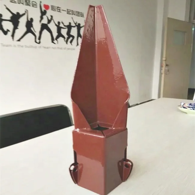 Wooden post pole anchor