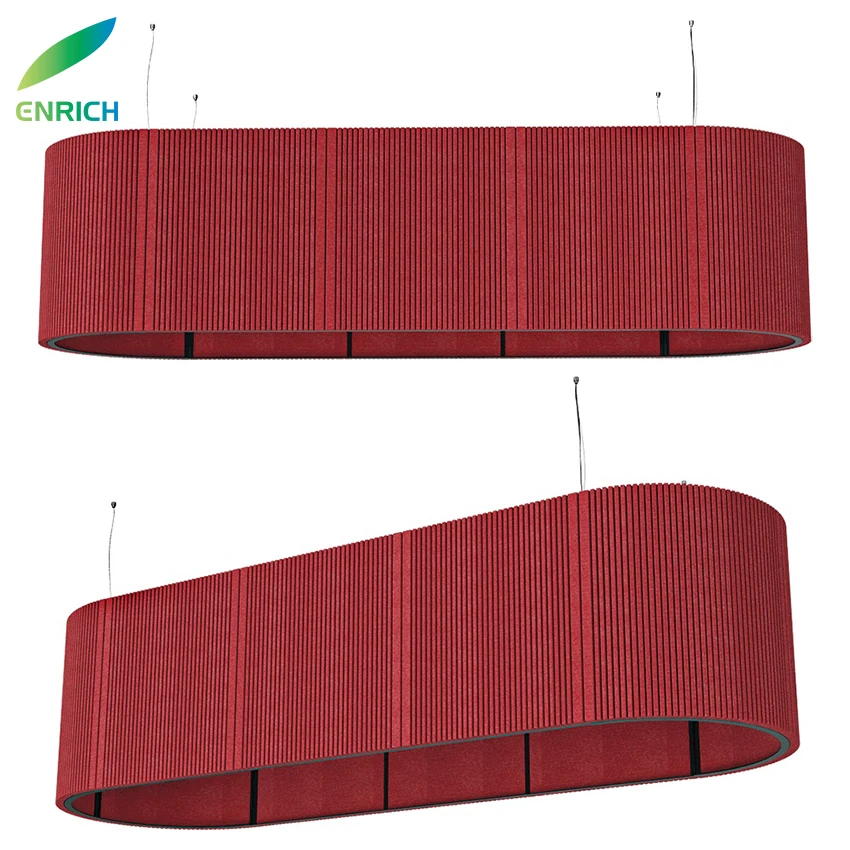 Minimalist Acoustic Felt Pendant Lamp LED Decorative Pendant Light For Living Room Office Study Restaurant