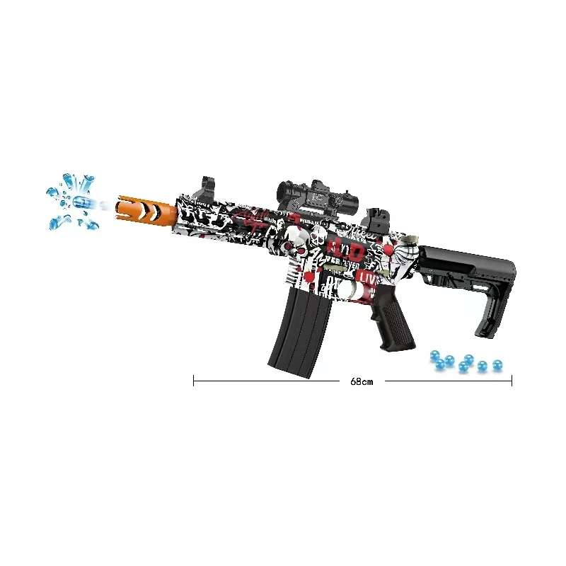 M416 M4A AK M416D New Toy Best Selling Electric Gel Gun Splatter Automatic Gel Jelly Ball Gun Splatter Orbeezs Gun Blaster