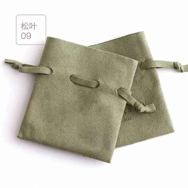 Jewelry Storage Bag Small Leather Drawstring Organizer For Rings And Bracelets Business Gift Storage Bag