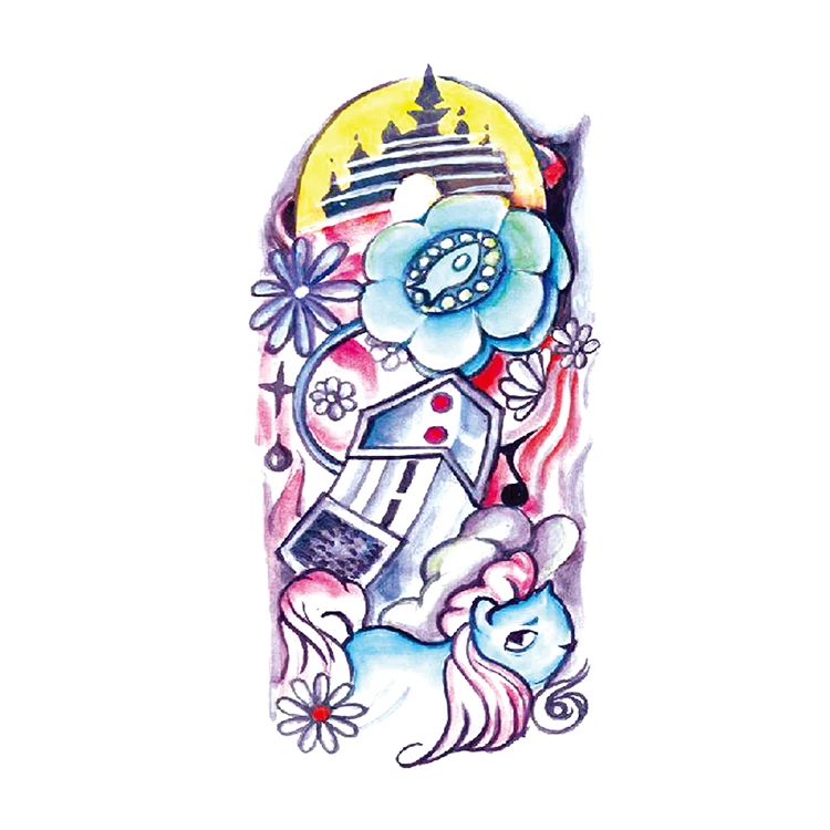 Wholesale Custom Temporary Tattoo Sticker Body Tatuaje Temporal Paper For Men Tatouage Temporaire