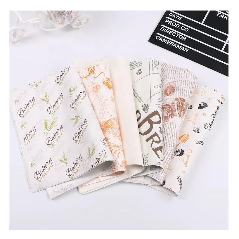 Factory Price Customized Color Food Baking Paper Grease Proof White Brown Silicone Parchment Baking Paper Sheet