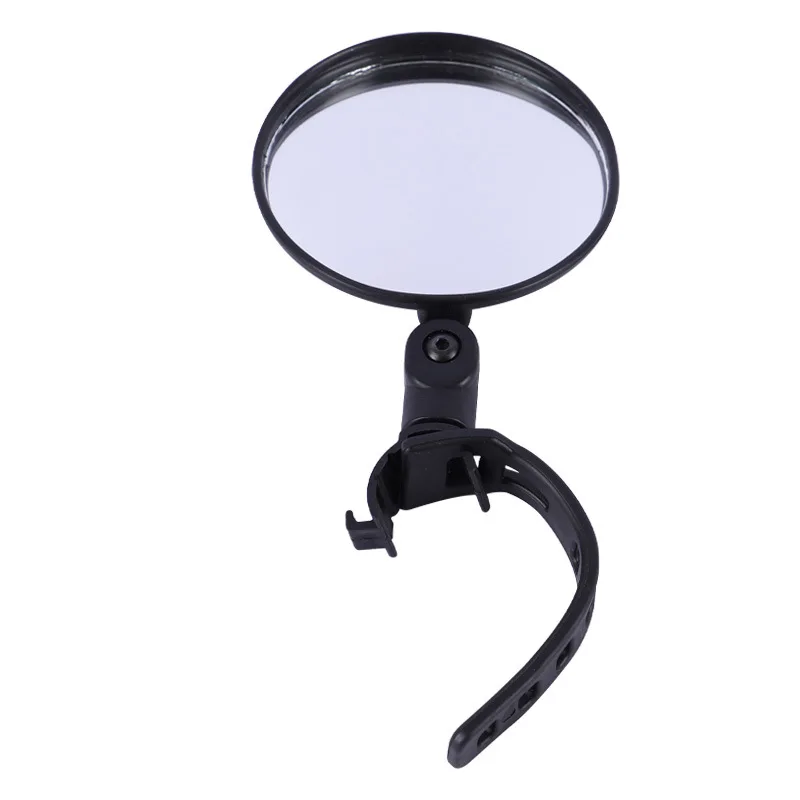 Silicone Handle MTB Bike Rearview Mirror Wide-angle Convex Mirror Bicycle Reflective Mirror