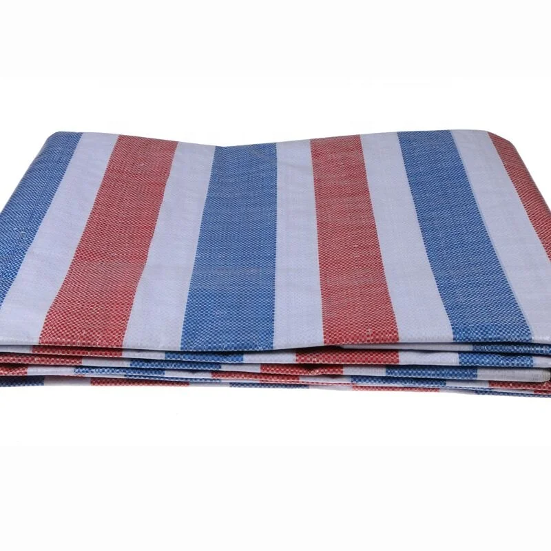 Цветной полосатый ПЭ брезент хорошего качества