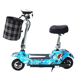 Детский скутер, мощный двухколесный электрический скутер дальнего действия для переноски