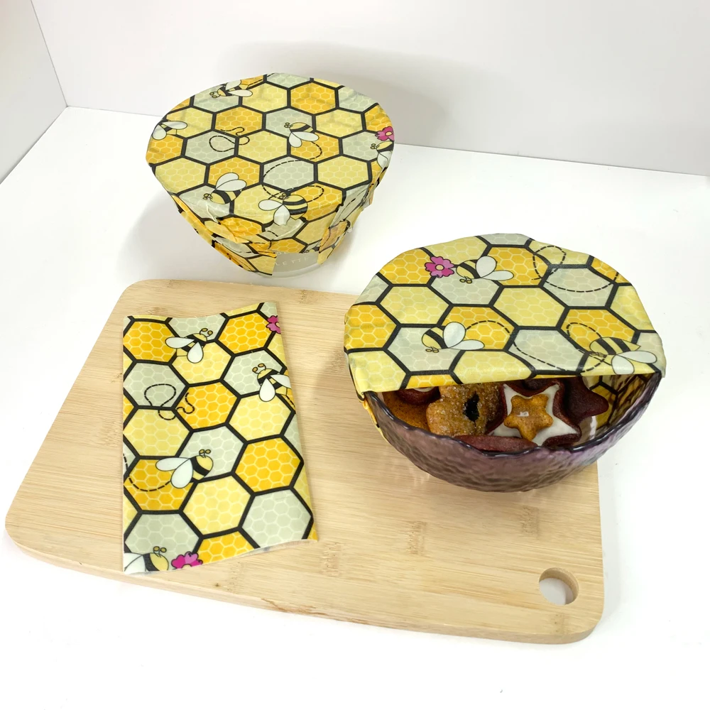 YOKABU 3 pack reusable sustainable nature beeswax food wraps