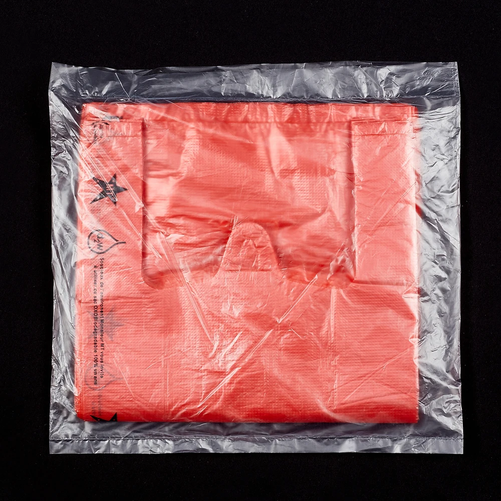 Shopping Bags Free Sample Colorful T-shirt Plastic PE Customized Logo Heat Seal TY Hot Stamping Heavy Duty Custom Size Accepted