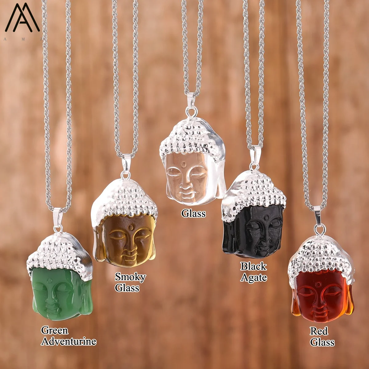 Dainty Gold Buddha Pendant Necklace Yoga Jewelry , Laughing Buddha Charm Mom Gift