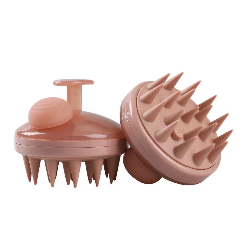 Wholesale Head Cleansing Soft Silicon Washing Comb Body  Wet & Dry dog bath brush pet massage brush shampoo dispenser