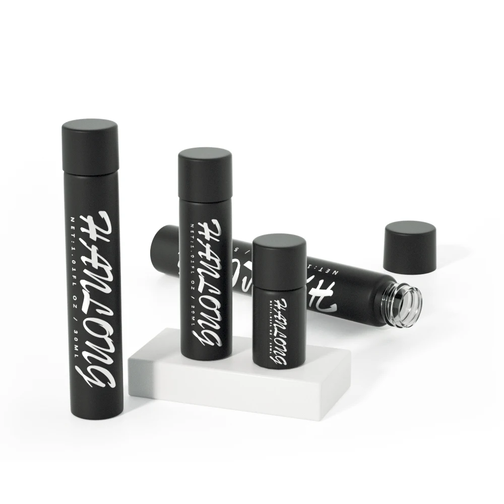 Matte custom logo colour 90mm 125mm glass child resistant packing tube smell proof flower pre glass tube