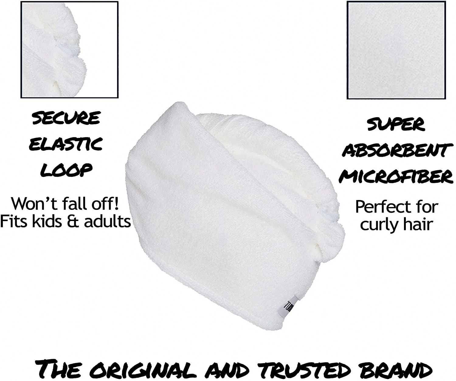 Wholesale High Quality Waffle Hair Turban Sustainable Hair Towel Quick Drying Soft Turban Waffle Microfiber Dry Hair Towel