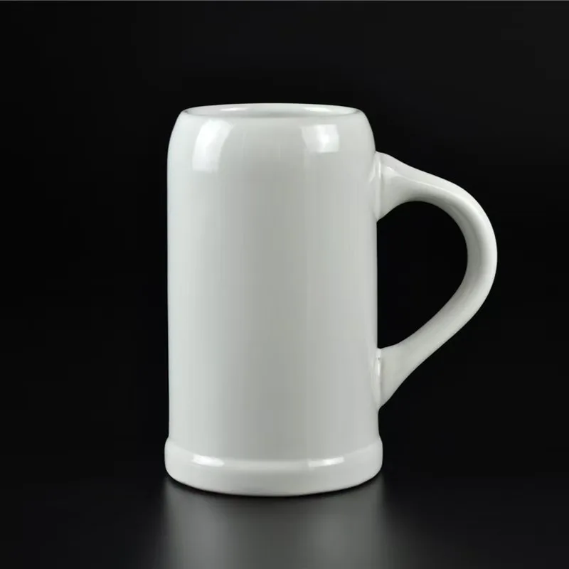 1 liter ceramic mug  gift custom 20 oz ceramic mugs with handle  Large capacity German black white  eramic coffee beer mugs cups