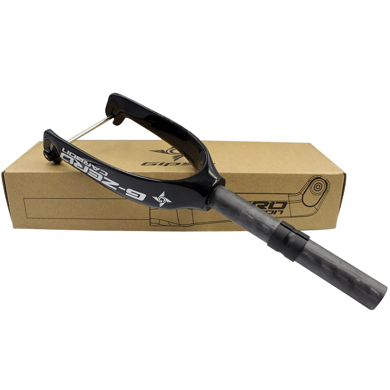 Gipsy G-ZERO углеродного волокна аэродинамический дизайн полный ЧПУ сплав адаптеры Super Light 12 дюймов детский велосипед мини велосипедная передняя вилка