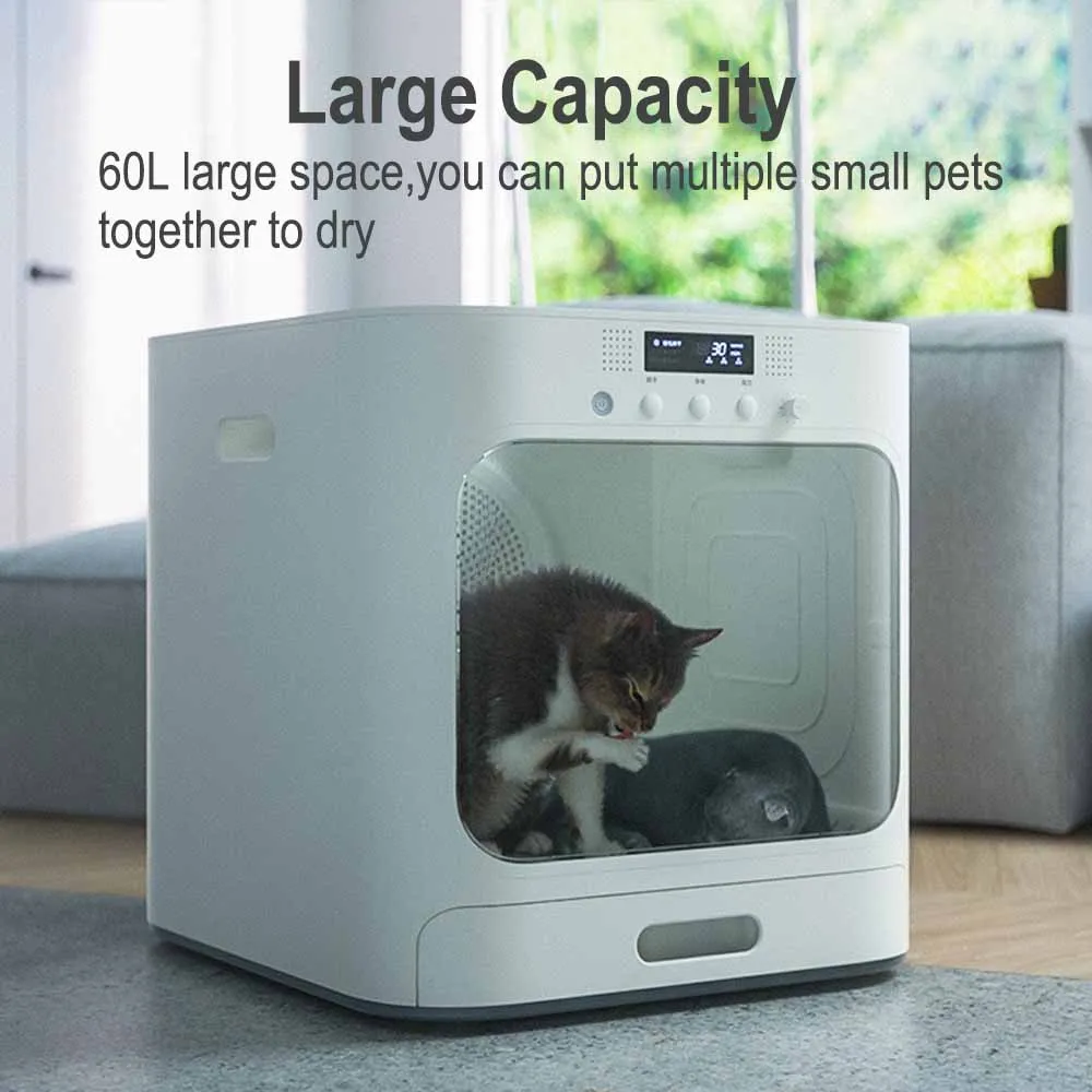 New Arrival Professional Safety Smart Control Upgraded Pet Dog Cat Hair Dryer Box Machine