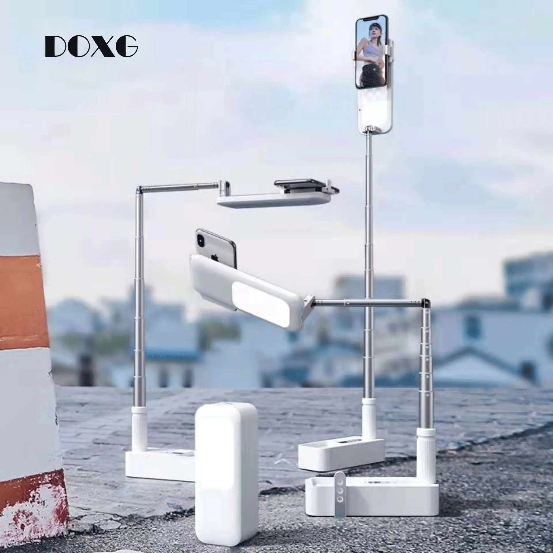 New Arrival Selfie Stick Ring K07 Gimbal Tripod Wing 360 Rotation Phone Comedy Movy Led Light Fixture