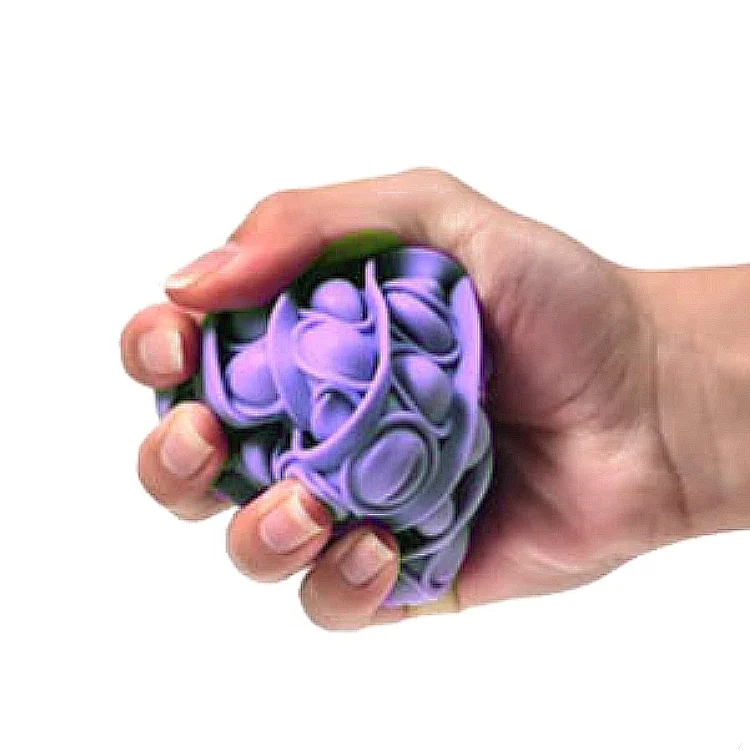 
Stress Reliever Extrusion Bubble Game Educational Playing Board Pure Compression push silicone sensory fidget toy 