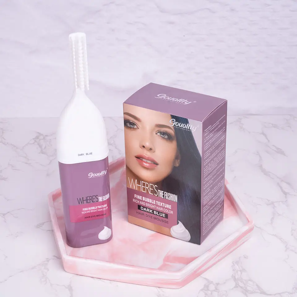 DIY No PPD Natural Black Brown mousse Bubble hair color Cover White Hair Foam Hair Dye