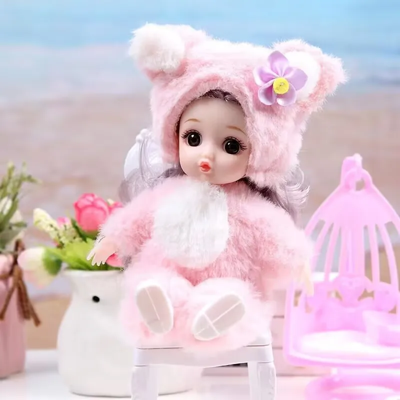 2025 Hot Selling Mini 17 Cm Cute Bjd Dolls 13 Movable Joint Fashion Dolls