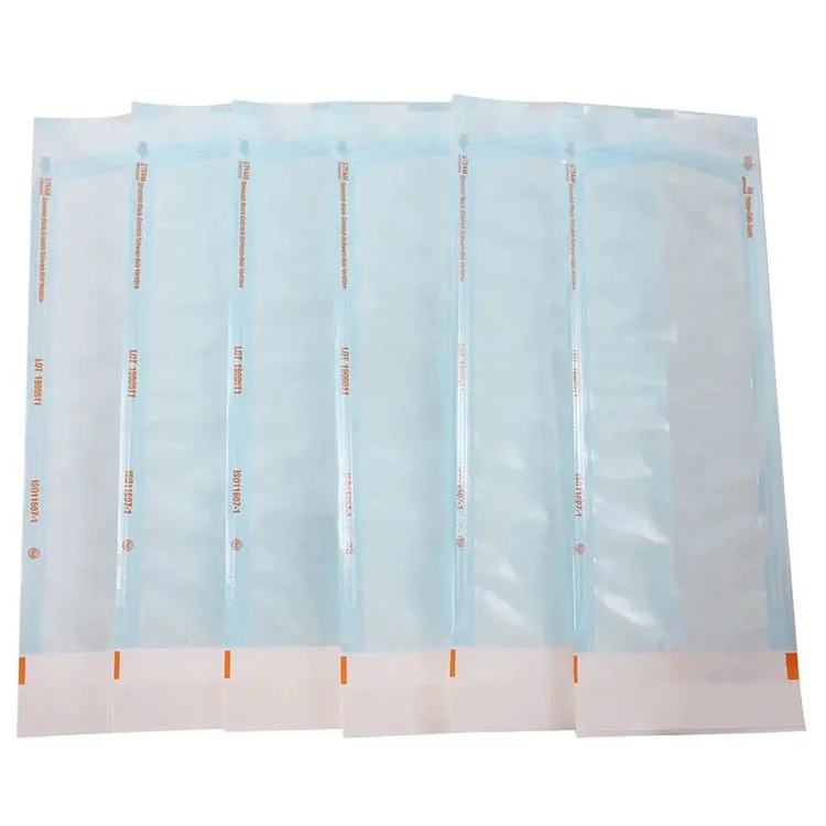 Disposable 90mm X 250mm Self-sealing Sterilization Pouch Manicure Tools Disinfection Autoclave Bag