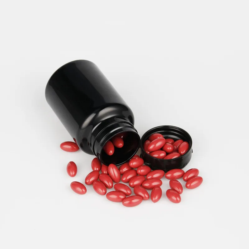 Food Grade Plastic Pill Bottle 50cc 100cc 120cc Empty Medicine PET Capsule Storage Container with Flip Lids Medicine Packaging