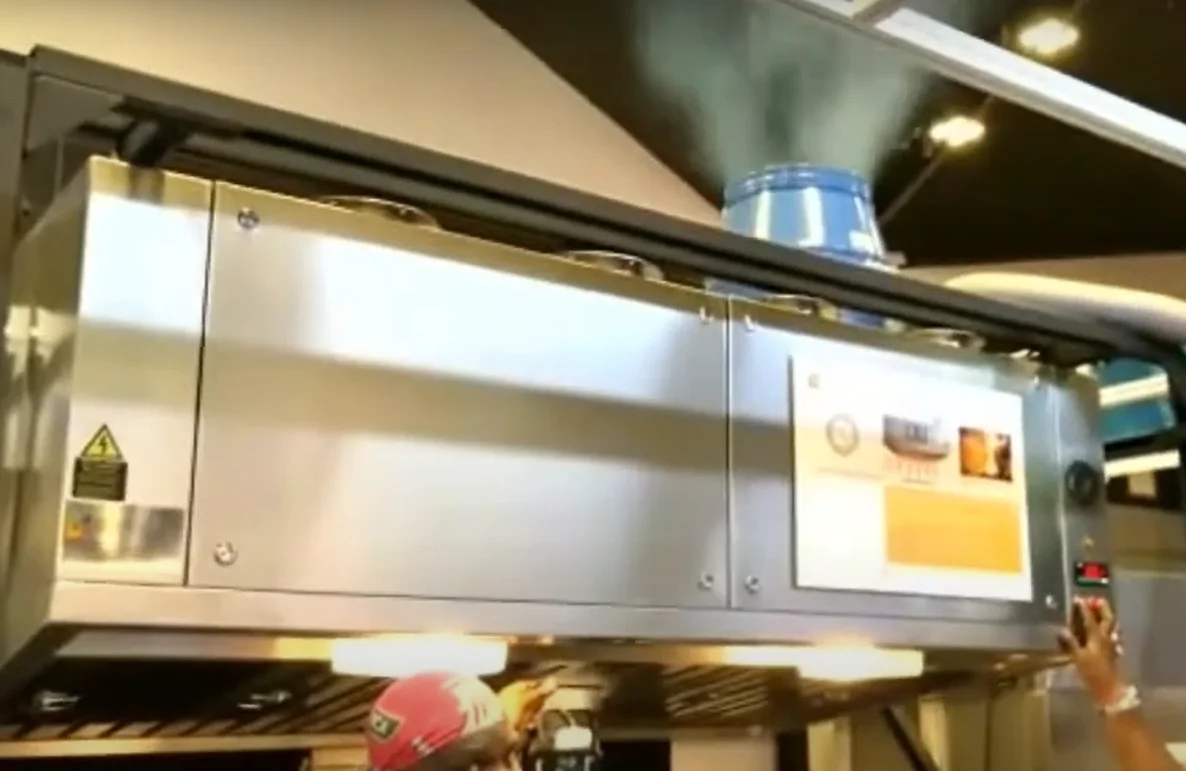 kitchen smoke and gas disposal machinery Commercial Hybrid Exhaust Range hood
