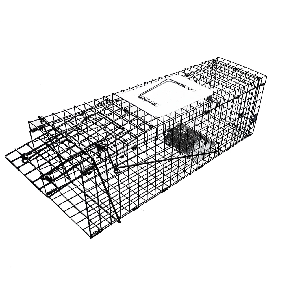 25.6inch 65cm Middle Size Catch And Release Foldable Animal Traps Fox Rabbit Marten Cage Trap Wild Animal Trap