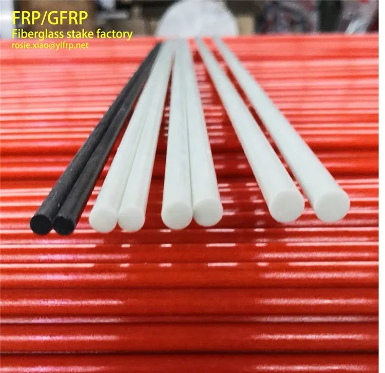 Red Color FRP Fiberglass Garden Plant Support Stakes