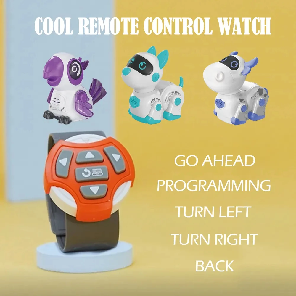Watch Control Birds Toys Intelligence Parrot Robot Draw A Line Follow Smart Robot Toy Remote Control Animal Toy
