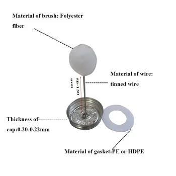 2oz-32oz glue utility screw top tin can manufacturer  with brush metal monotop can for packing pvc cement