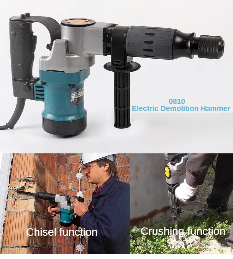 LINOON Unique Design Hot Sale 2900r/min Rotary Hammer 5kg Electric Demolition Hammer