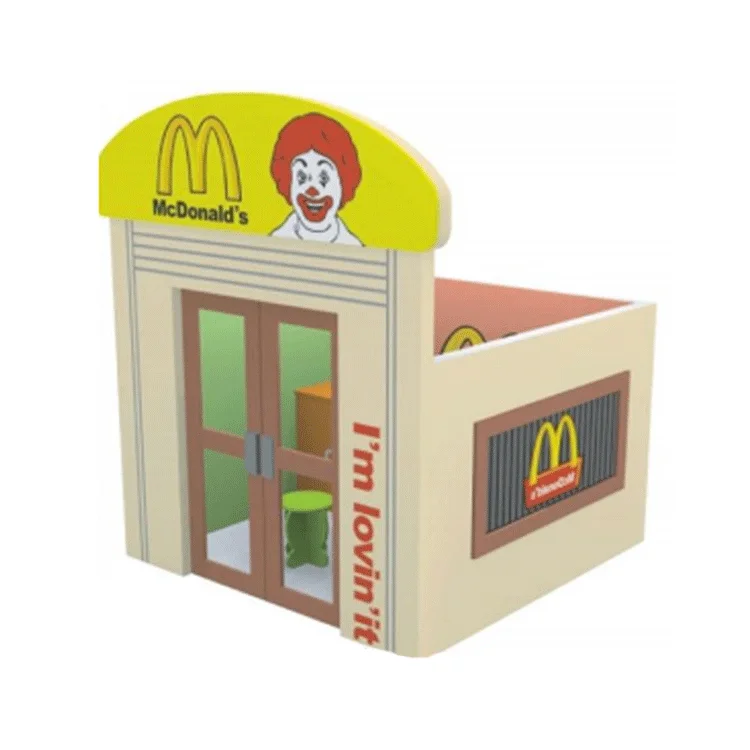 YL-FW0008 Wooden Doll House Plastic Playhouses For Toy Doll House