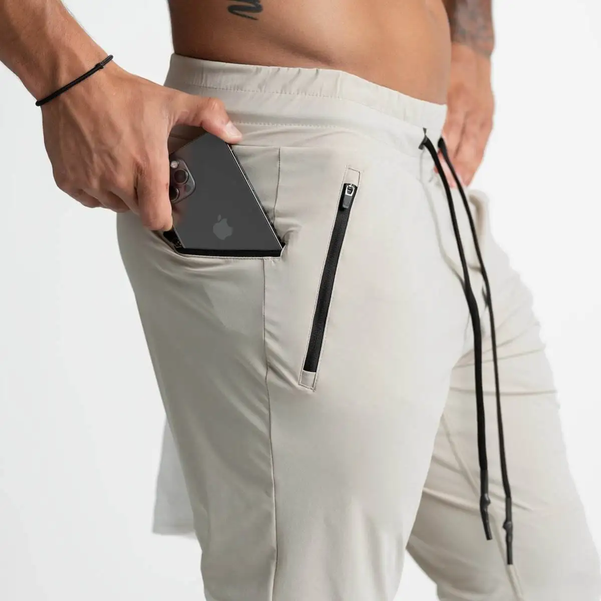 Custom Men Compression Pants Male Tights Leggings Running Gym Sport Fitness Jogging Workout White Black Trousers