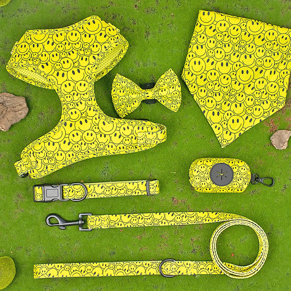 Pet boutique popular dog collars and leash custom printing add your own logo to the product pet harnesses