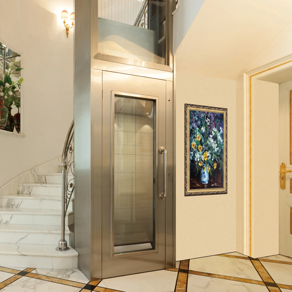 Residential Passenger Outdoor Elevator Gearless Traction Equipment Machine Lift Brands Home Elevators in