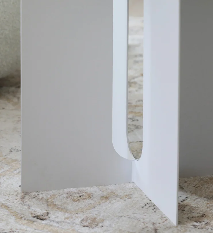 Yuhai  Living Room Furniture Modern Black&White Marble Side Table End Table for Living Room