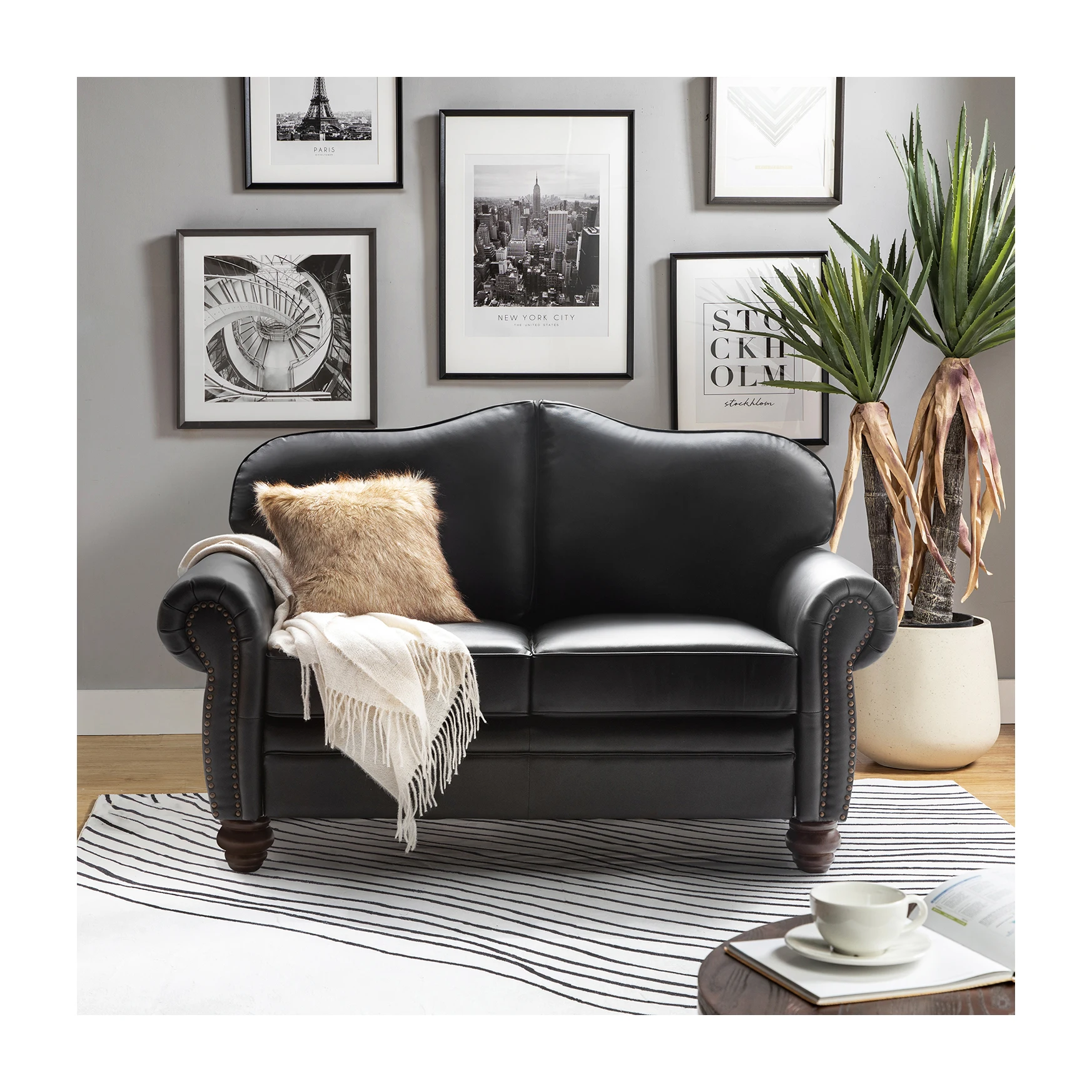 Simple Office Sofa The Best Price Pu Leather Sofa set Office Room Furniture Synthetic Leather Modular Modern