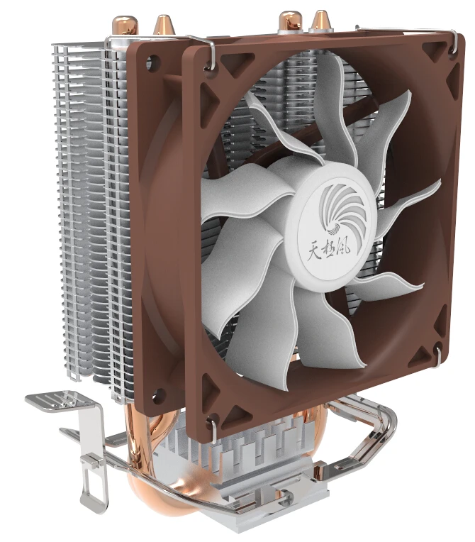 Радиатор медной трубы с квадратным вентилятором