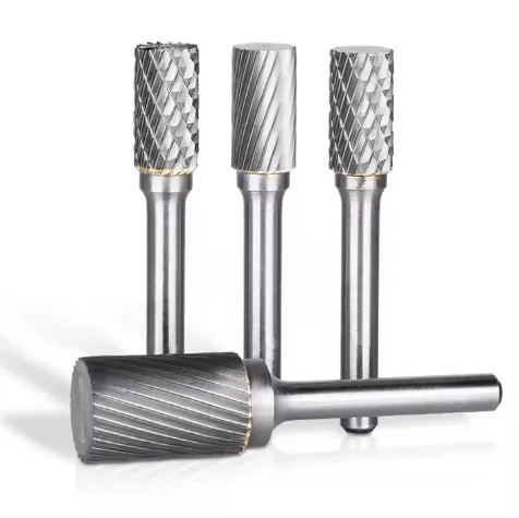 High quality 6mm shank carbide cutting tools single cut tungsten  rotary burr rotary file cutting burrs