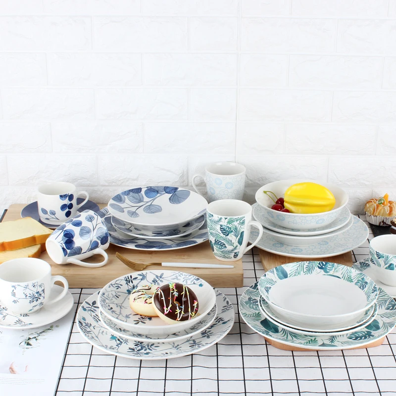 Europe 16 pcs. Fine porcelain dinner set for 4 people with LFGB certification