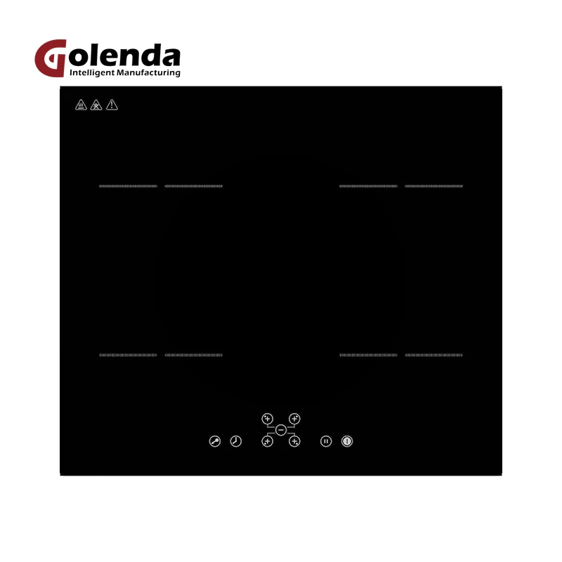 Modern Design 220V Induction Stove Glass Top 6800W 4Zone Induction Cooktop built-in With Touch Keys kitchen induction hob cooker