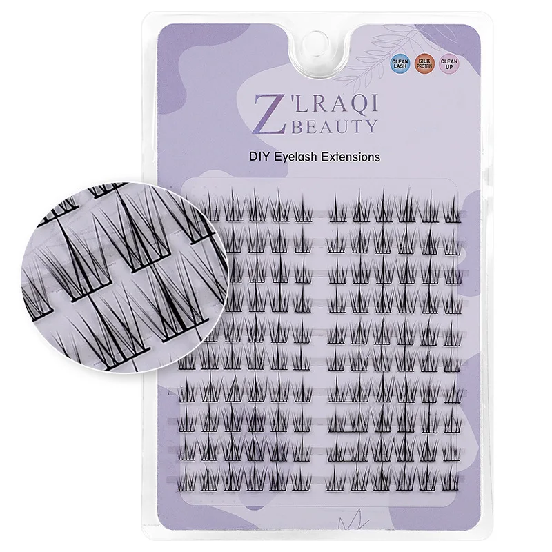 Fox series L-shaped wide-angle eyelashes Chinese-style beauty eyelashes single air flat hair LC/LD grafted eyelashes