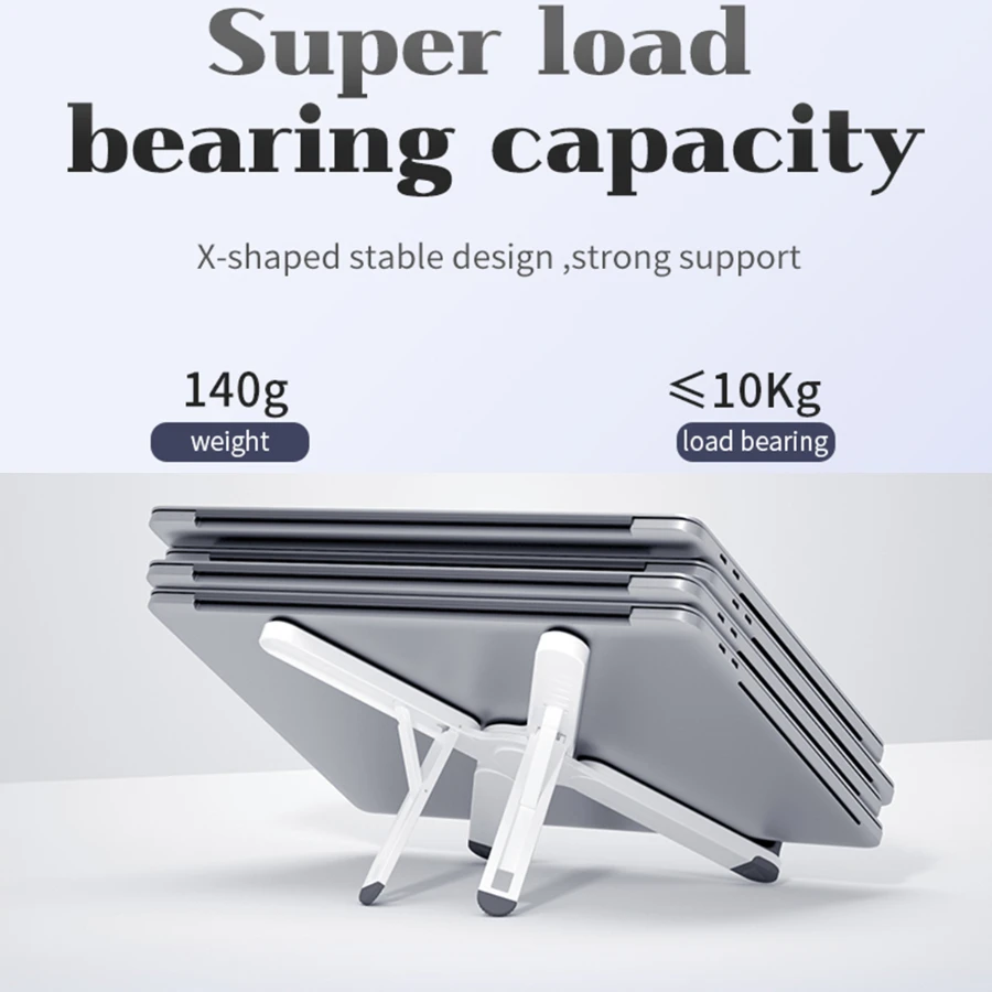 Hight Quality ABS 7 Gear Adjustable Height Laptop Stand for Laptop DJ Tablet PC