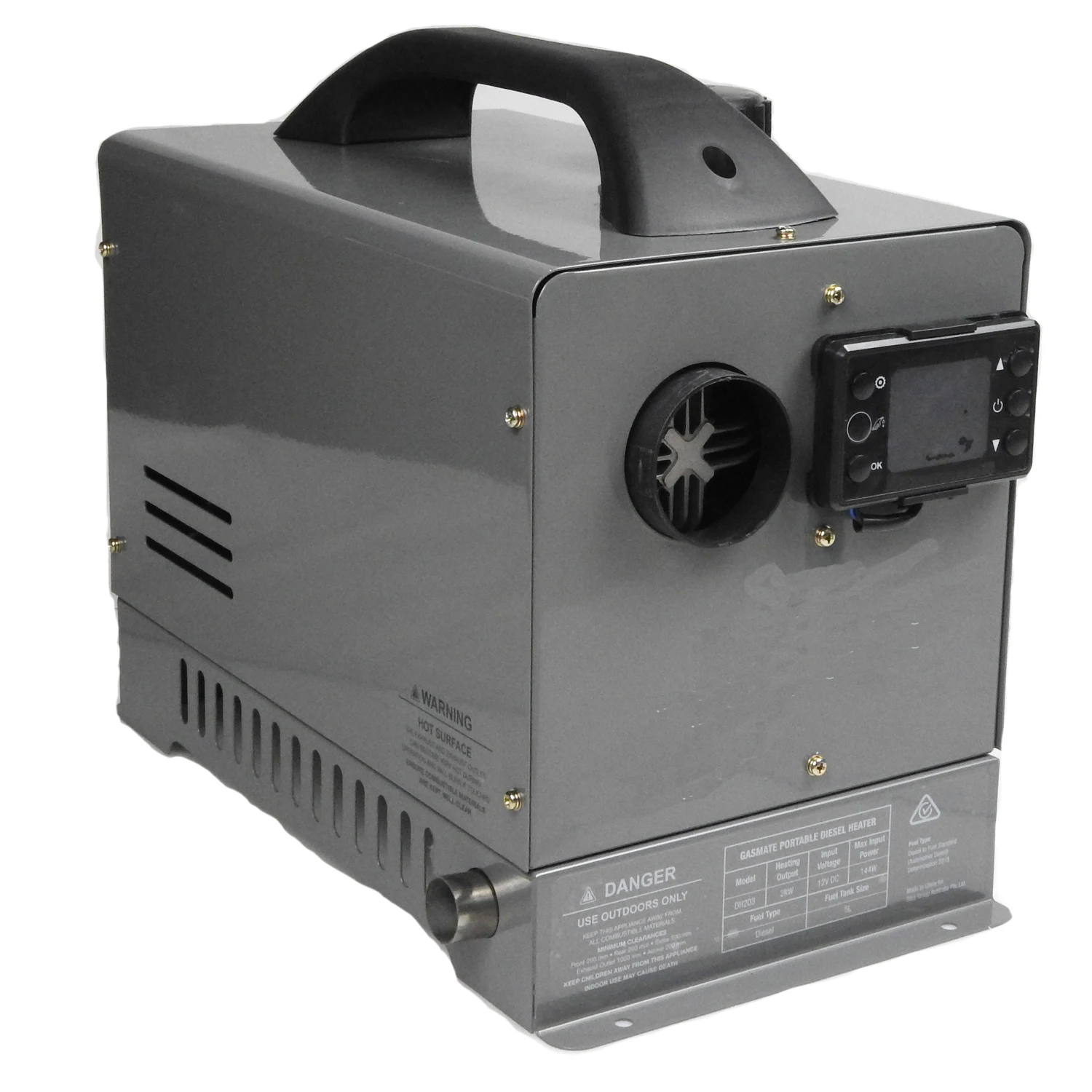 2022 New portable 12V/24V 2KW Tent heater for outdoor