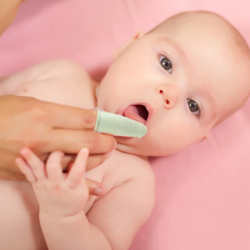 Eco Friendly Soft Bristle Newborns Toddler Silicone Baby Tooth Brush
